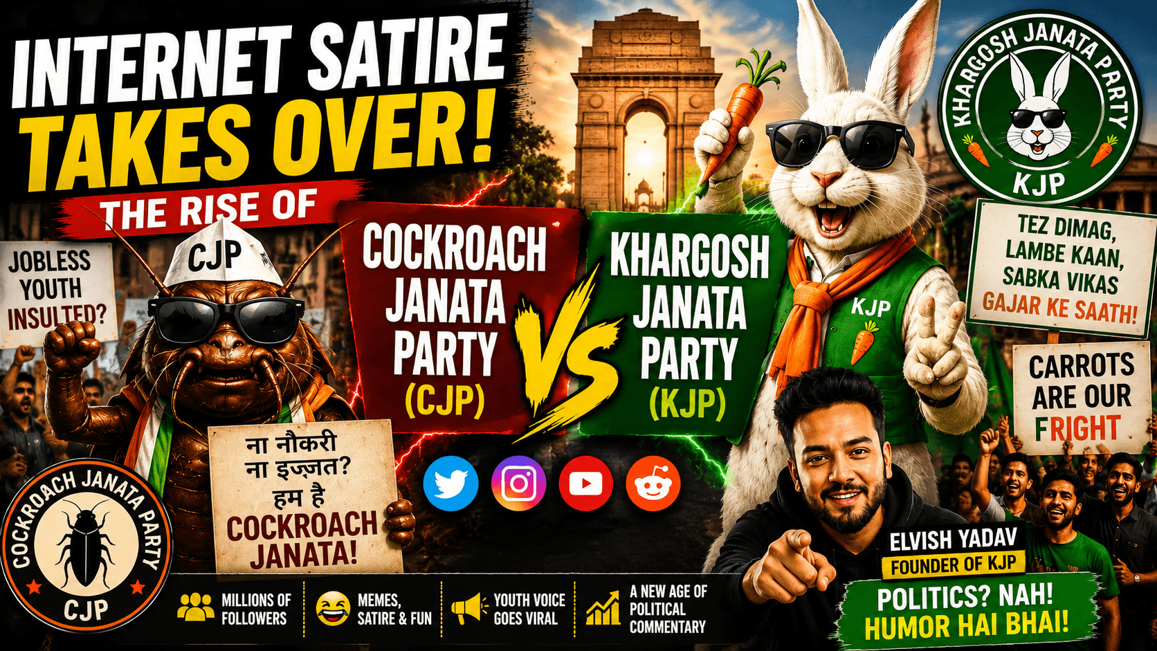 Internet Satire Takes Over: The Rise of Khargosh Janata Party and CJP image