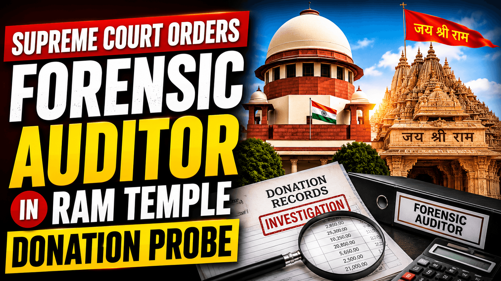 Supreme Court Orders Forensic Auditor in Ram Temple Donation Probe