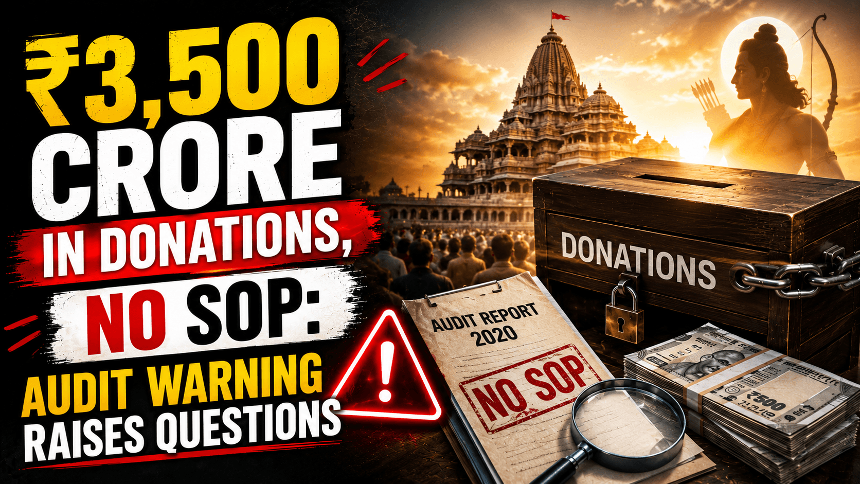 ₹3,500 Crore in Donations, No SOP