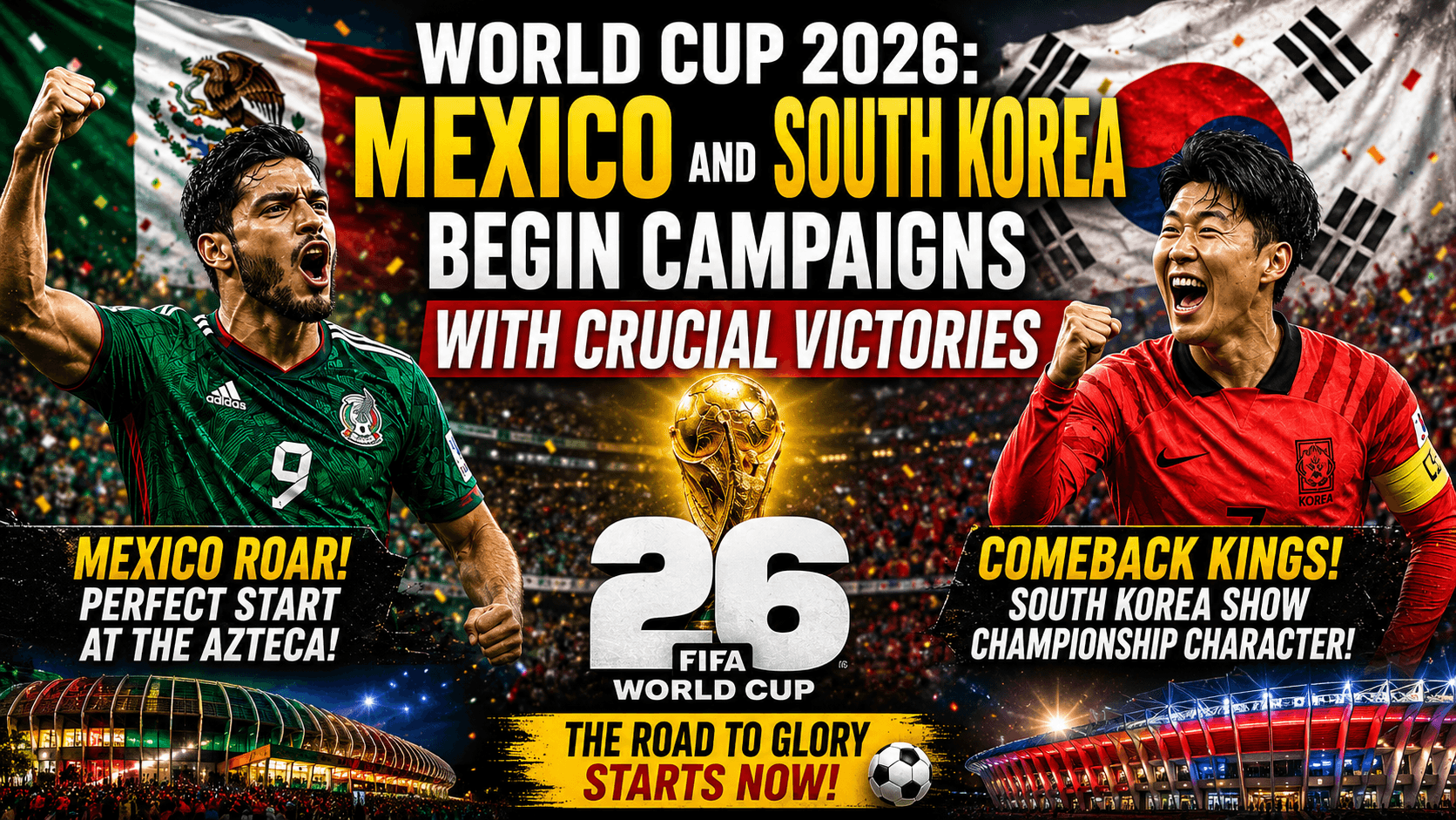 World Cup 2026: Mexico and South Korea Begin Campaigns with Crucial Victories