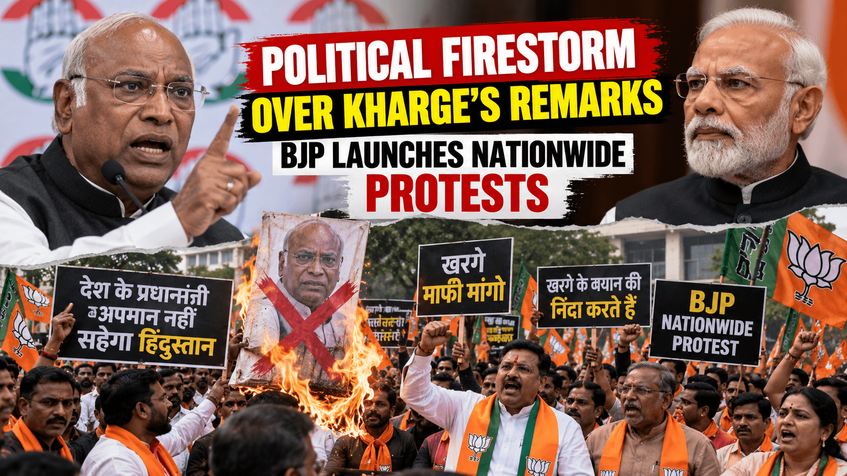 Political Firestorm Over Mallikarjun Kharge’s Remarks
