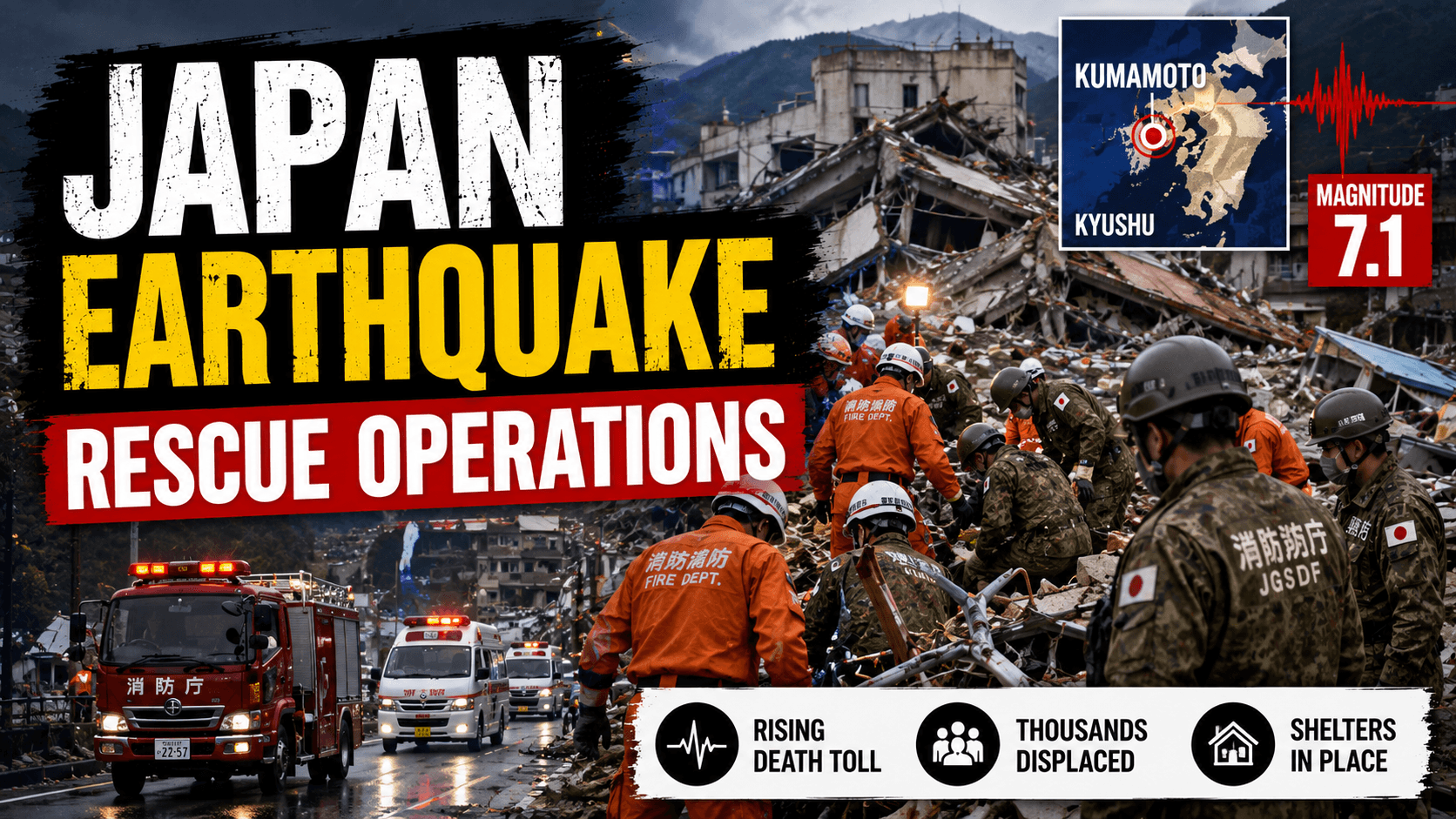 Japan Earthquake Rescue Operations: