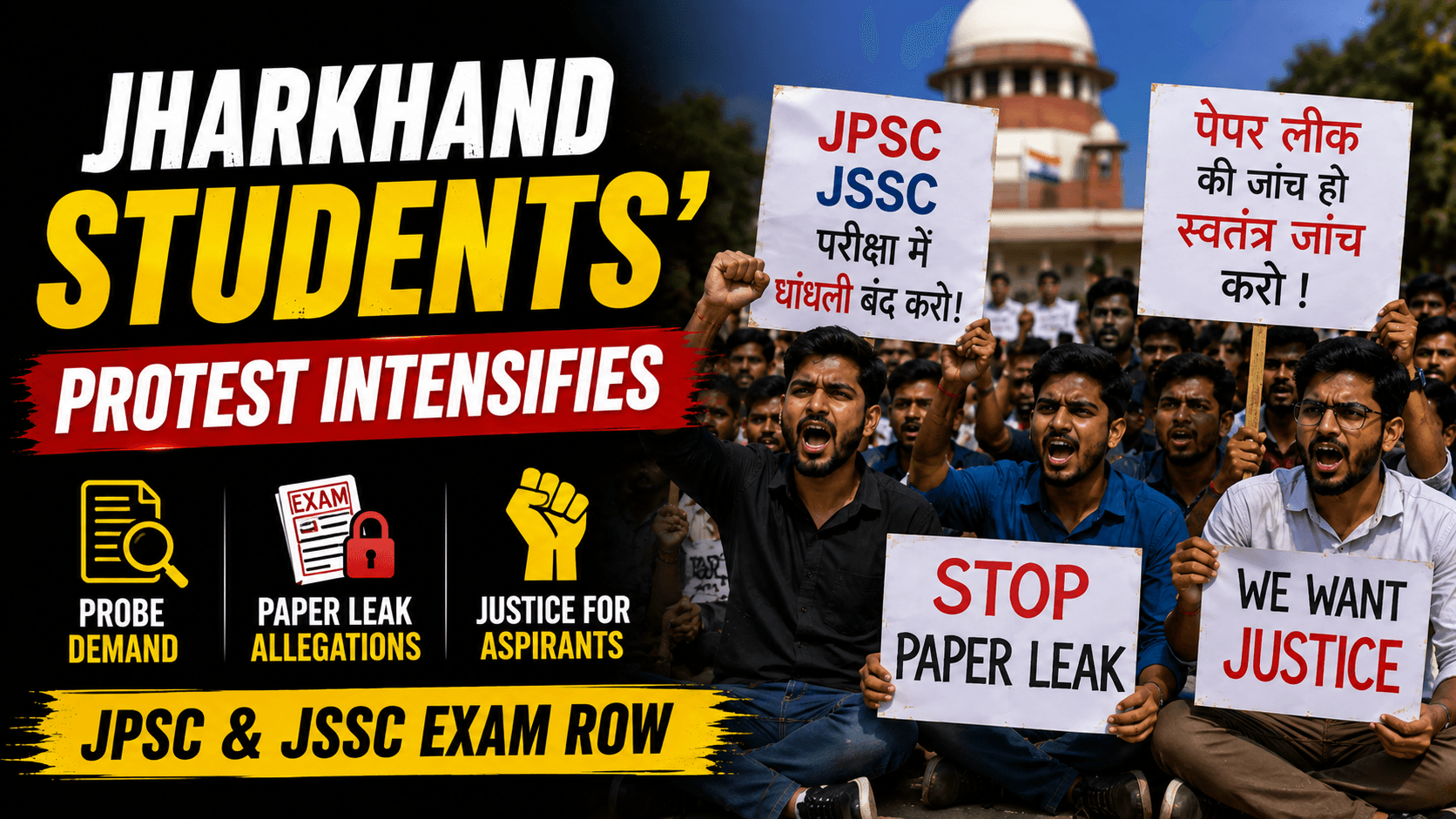 Jharkhand Students' Protest Intensifies image