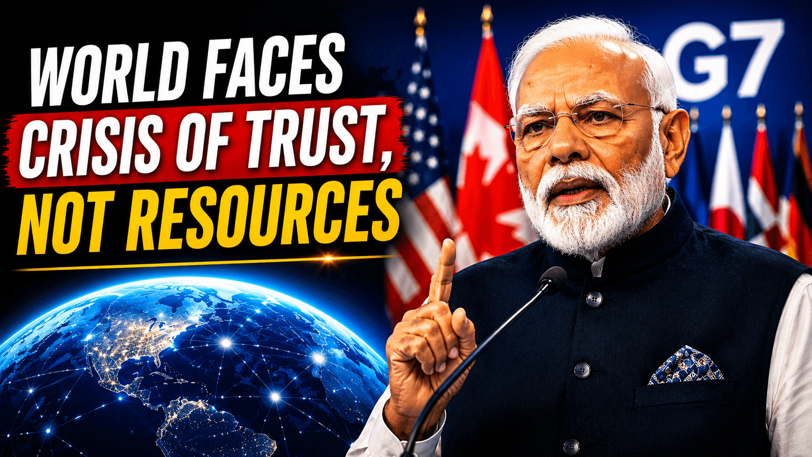 Why PM Modi Says the World Faces a Crisis of Trust, Not Resources