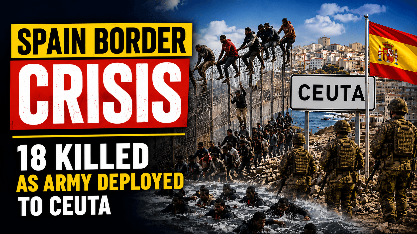 18 Killed During Morocco Border Breach as Army Deployed to Ceuta