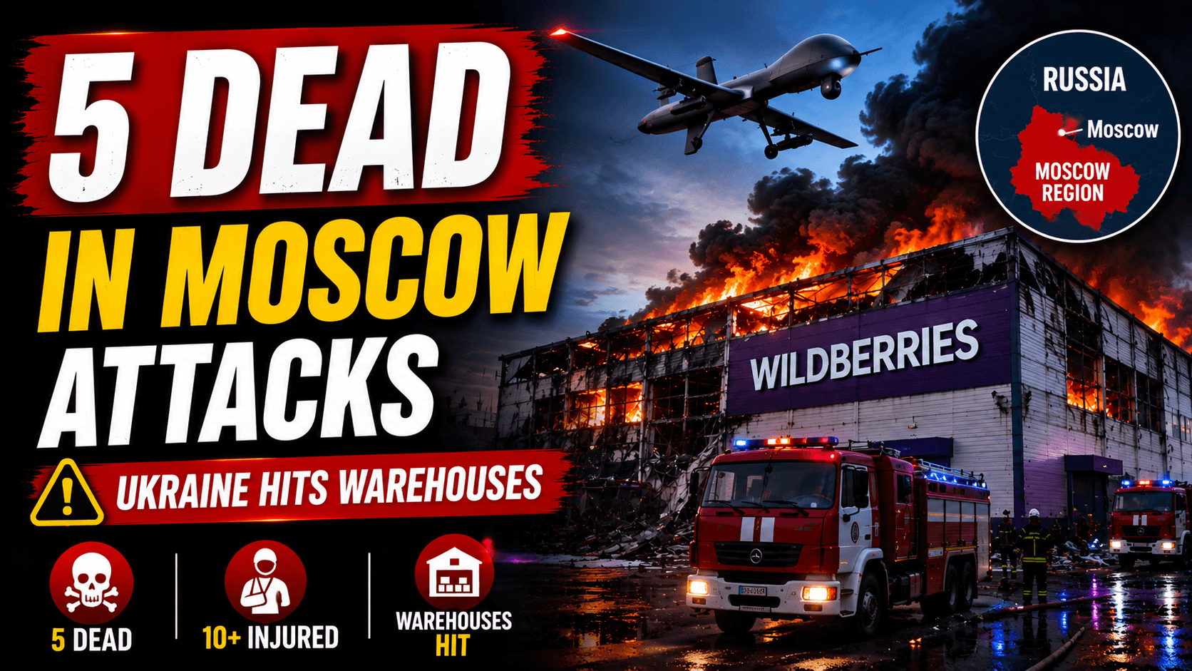 Drone Attacks Intensify Russia-Ukraine Conflict image