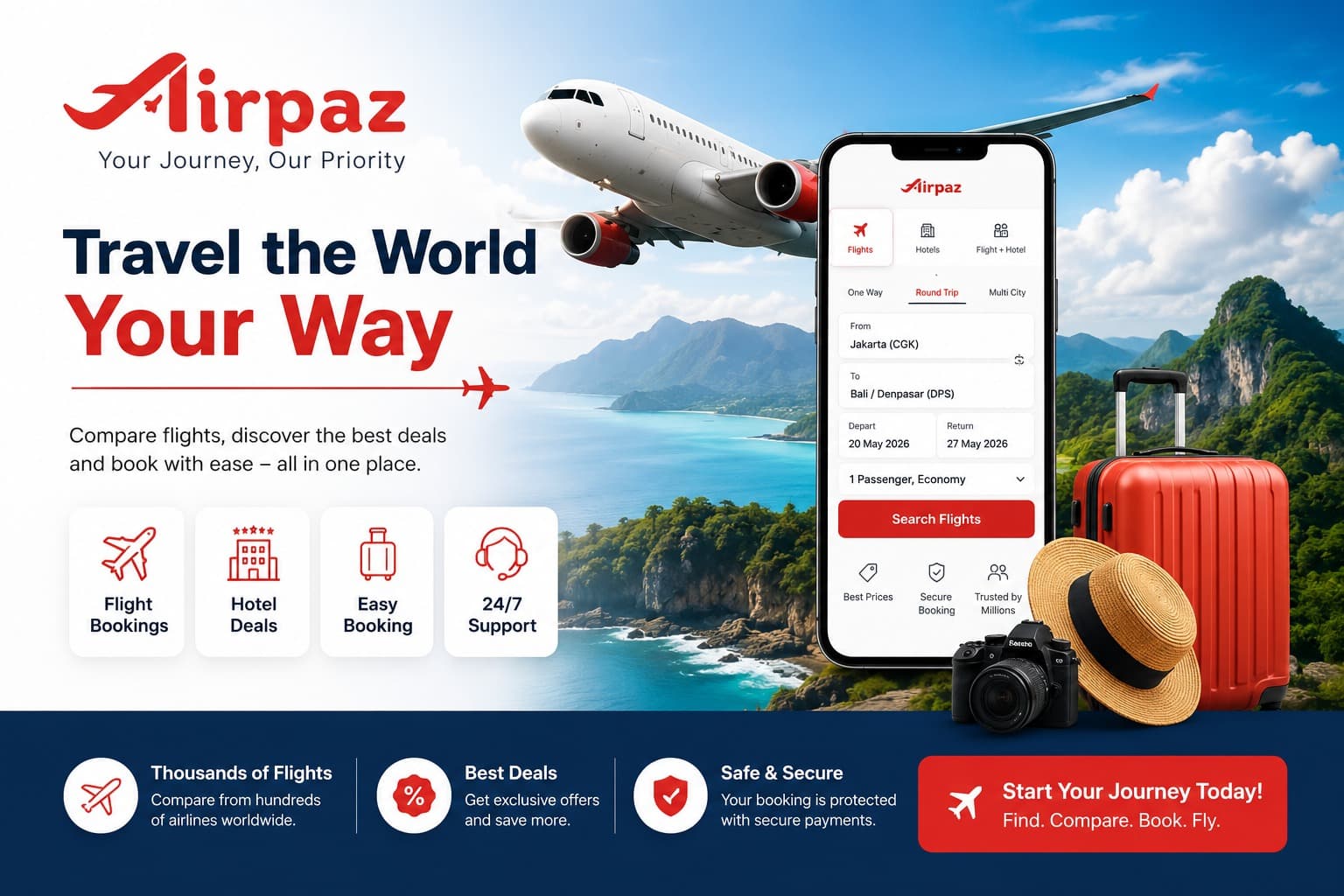 Travel the World Your Way with Airpaz image