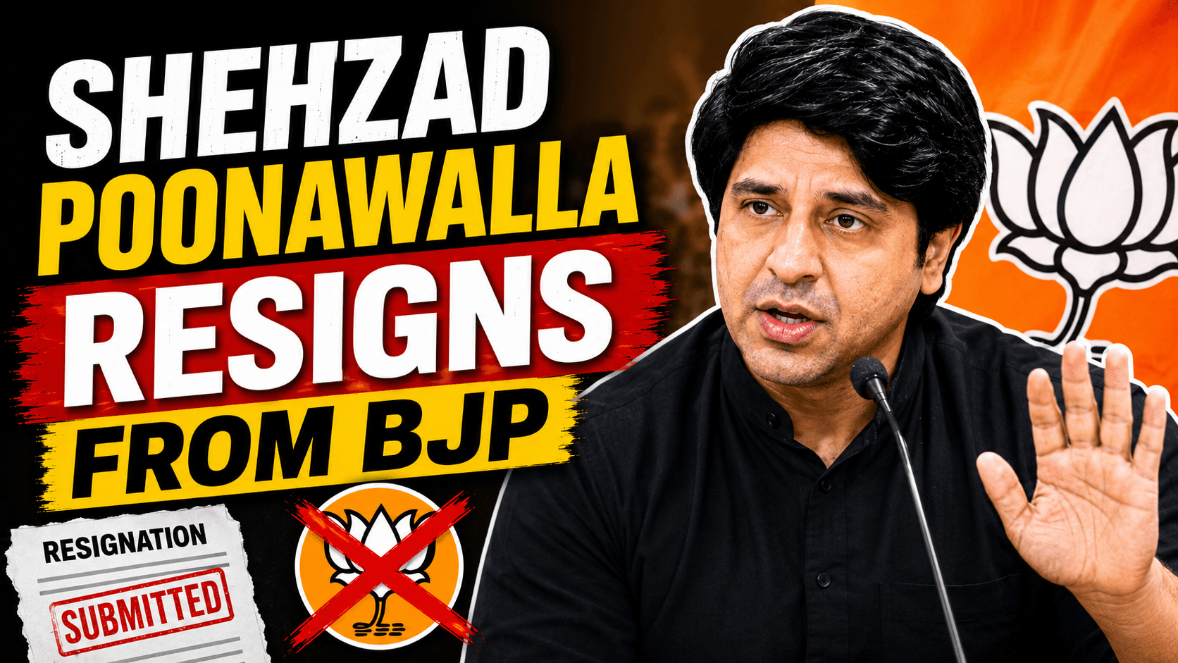 Shehzad Poonawalla Resigns From BJP Again