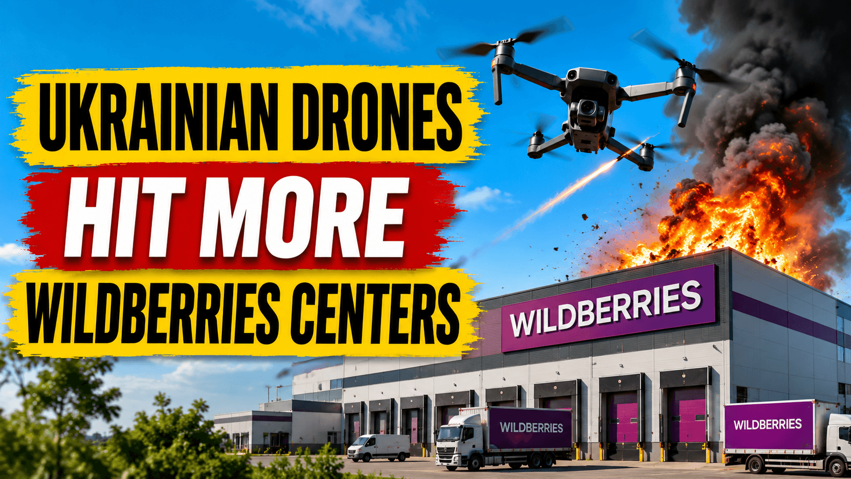 Fresh Drone Strikes Target Russia's Largest Online Retailer's Warehouses