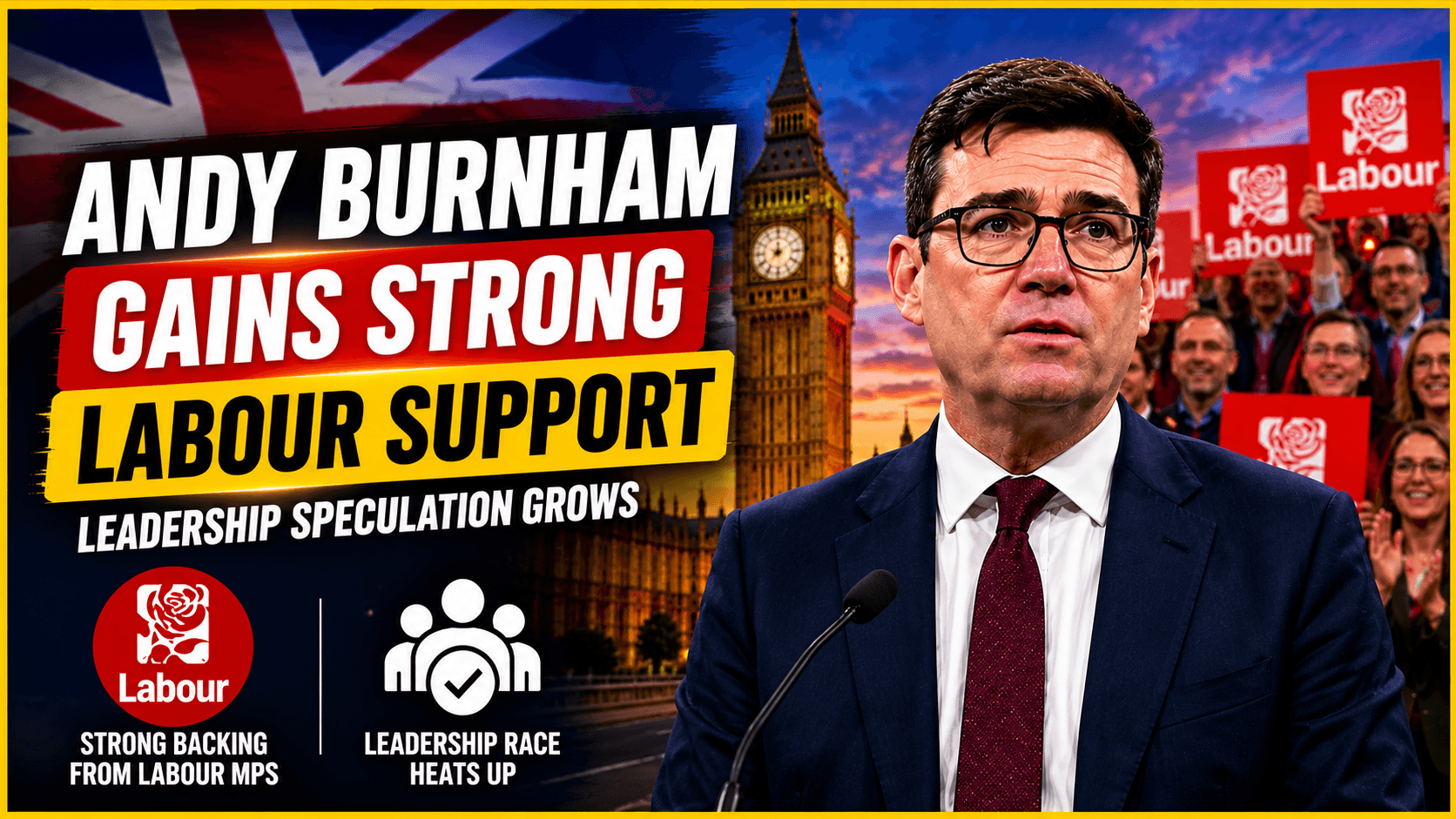 Andy Burnham Gains Strong Labour Support as Leadership Speculation Grows