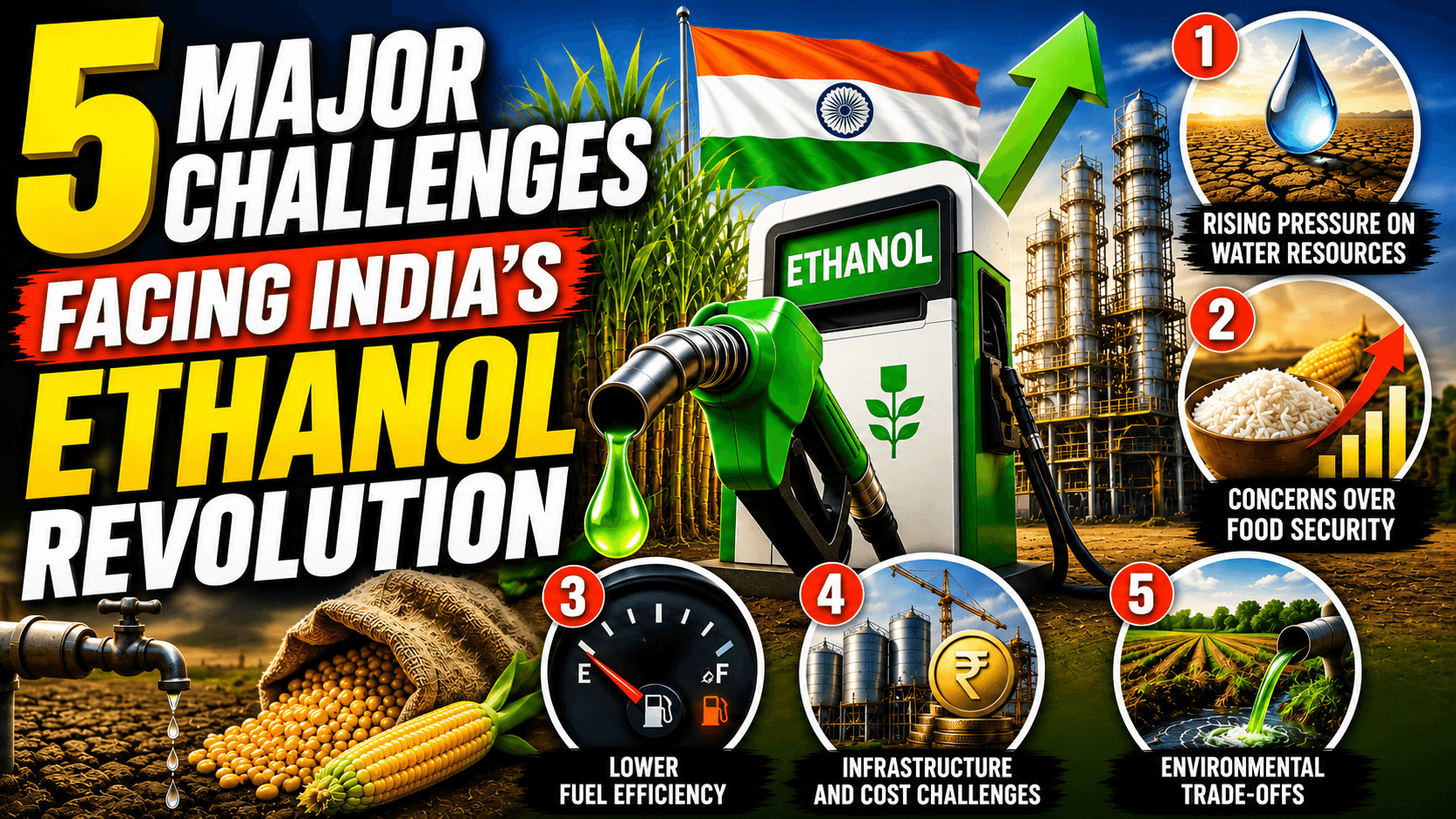 5 Major Challenges Facing India's Ethanol Revolution