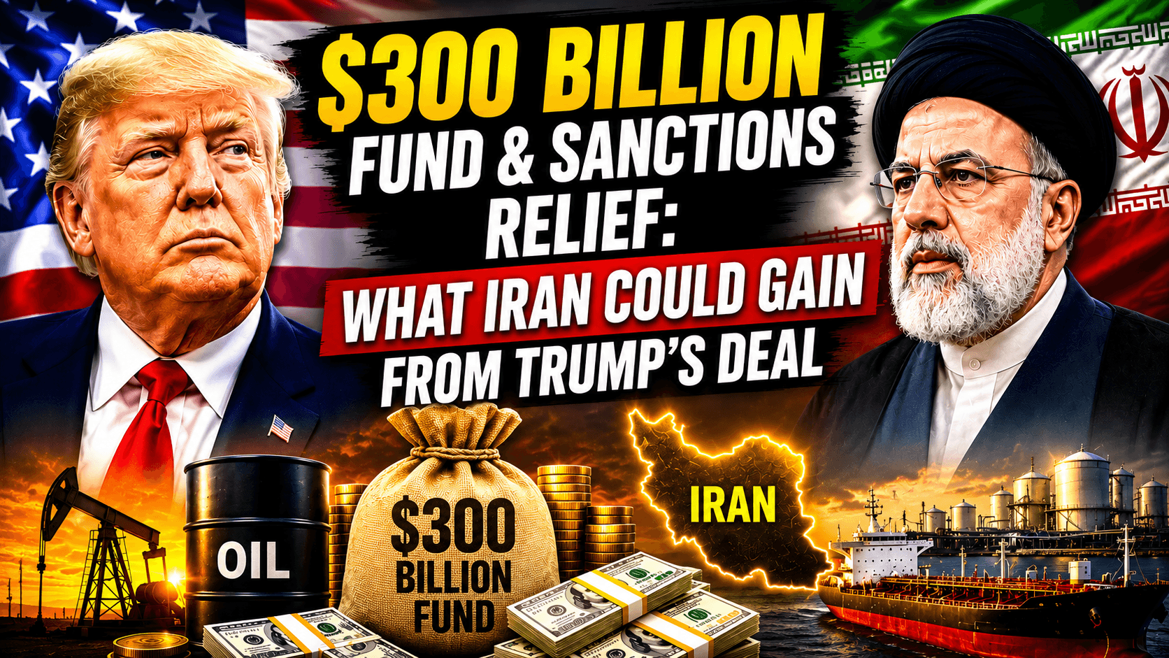 $300 Billion Fund & Sanctions Relief: What Iran Could Gain From Trump's Deal