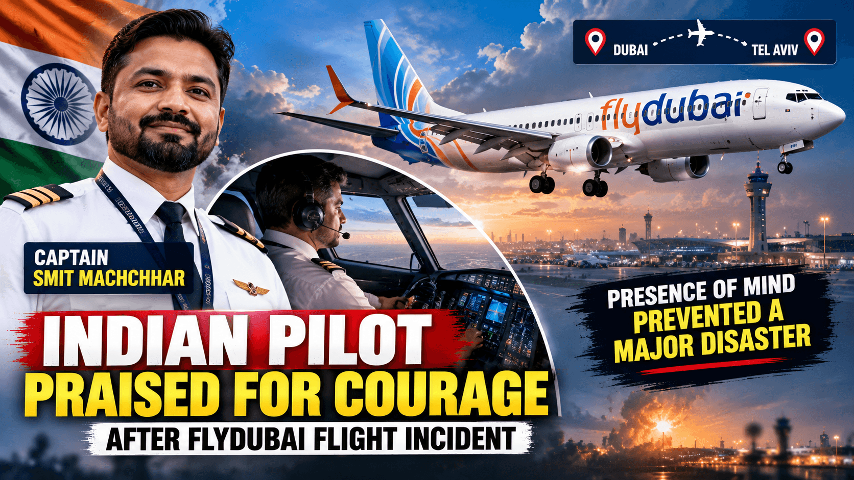 Indian Pilot Captain Smit Machchhar Hailed for Saving Lives